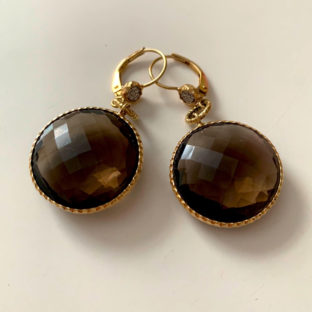 Brown and Gold earrings